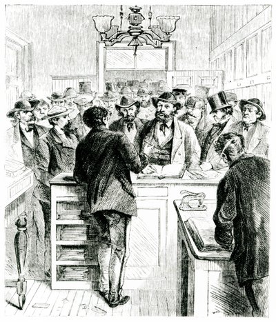 An immigrant is naturalised in a courtroom in Newark, New Jersey by American School